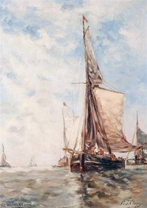Boats At Anchor — Paul Jean Clays