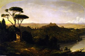 Castle Gondolfo, Lake Albano, Italy — Christopher Pearse Cranch
