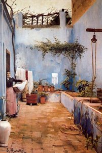 El Patio Azul — Santiago Rusiñol Prats