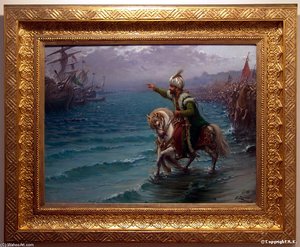 Le Conquérant — Fausto Zonaro, Orientalist Painting