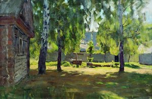 Sunny Day. Near The Isba. — Isaak Ilyich Levitan