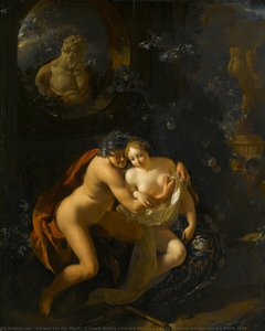 A Couple Making Love In A Park Spied On By Children, Adriaen Van Der Werff, 1694 — Adriaen Van Der Werff