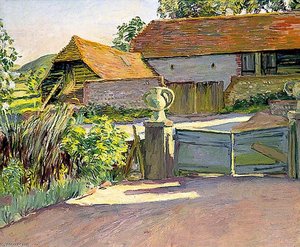 The Barns From The Garden — Duncan Grant
