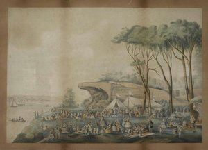 Picnic held at Lady [sic] Macquarie
