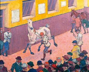 Showing The Paces, Aldridges — Robert Polhill Bevan