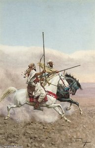 Two Arab Horsemen — Giulio Rosati