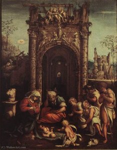 The Adoration Of The Shepherds — Amico Aspertini
