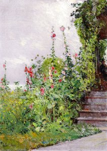 Celia Thaxter's Garden, Appledore, Isles Of Shoals — Frederick Childe Hassam, American Impressionism