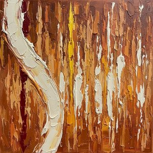 Ethereal Descent In Ochre And Umber: A Monumental Study Of Sculptural Light — David Moreau