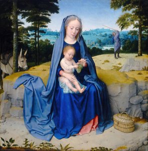 The Rest On The Flight Into Egypt — Gerard David, Northern Renaissance