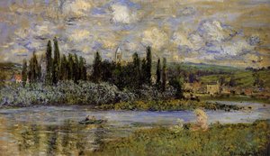 View Of Vetheuil — Claude Monet, Impressionist Landscape