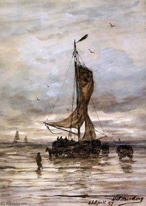 Ship Sun — Hendrik Willem Mesdag