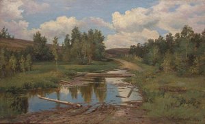 Forest Landscape. Road — Ivan Ivanovich Shishkin