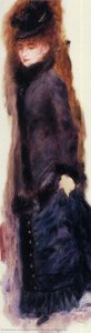 Young Woman Lifting Her Skirt — Pierre-auguste Renoir, Impressionist Painting