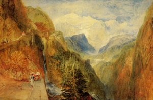 Mont Blanc From Fort Roch, Val D'aosta — Joseph Mallord William Turner