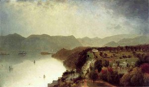 View From Cozzens Hotel Near West Point — John Frederick Kensett