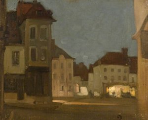 The Market Place, Hesdin — Frank Brangwyn