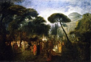Das Dorfhochzeit — Jean-antoine Watteau
