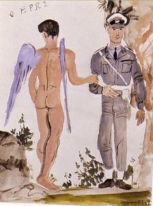 Military Policeman Arresting The Spirit — Yiannis Tsaroychis