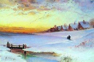 Winter Landscape (thaw) — Aleksey Savrasov