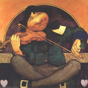 Violonist — Maxfield Parrish