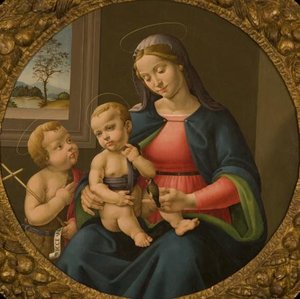 Madonna And Child With Saint John The Baptist — Pier Francesco Jacopo Di Foschi