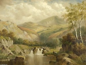 A Glen Near Moel Siabod, North Wales — William Henry Mander