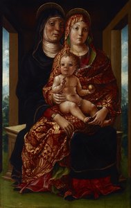 Madonna And Child With Saint Anne — Liberale Da Verona
