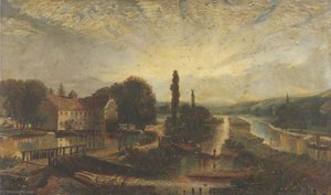 Landscape With A Mill And Canal — Arthur Lowe