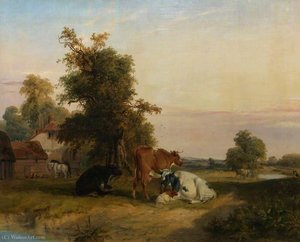 Landscape With Cattle — Edward Williams
