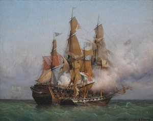 Abordage Du Kent — Ambroise Louis Garneray