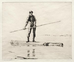 Log Driver — Frank Weston Benson