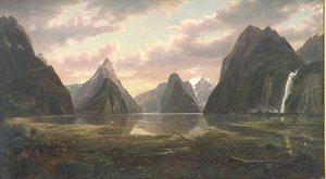 Milford Sound With Pembroke Peak — Eugene Von Guérard