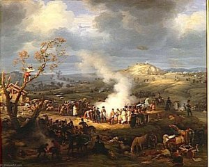 BIVOUAC DE NAPOLEON A LA VEILLE D'AUSTERLITZ.1ER DECEMBRE 1805