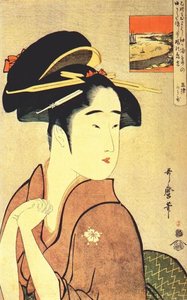 The Geisha Kamekichi — Kitagawa Utamaro, Ukiyo-e
