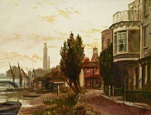 Strand on the Green, Looking at the Third Kew Bridge