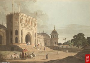 Mosque Built By Hafiz Rahmat Khan, Pilibhit — Thomas And William Daniell