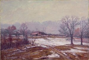 Melting Snow (a Snowy Day) — Theodore Clement Steele