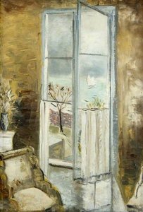 Through A Window, Riviera — Paul Nash