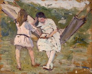 Two Children In A Hammock — Elizabeth Muntz