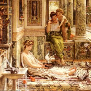 Corner Of The Villa — Sir Edward John Poynter, Pre-raphaelites