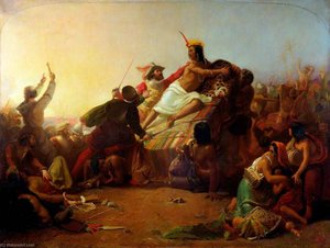 Pizarro Seizing The Inca Of Peru — Sir John Everett Millais