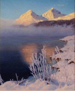 Mountainous Lake Scene — Ivan Fedorovich Choultse