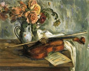 Still Life, Violin — Louis Ritman