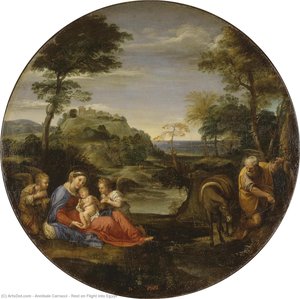 Descanso En La Huida A Egipto — Annibale Carracci