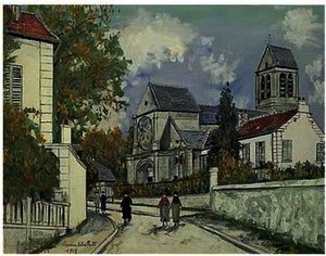 Church And Rectory Of Luzarches (seine-et-oise) — Maurice Utrillo