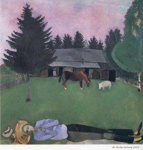 Der Poète Recliné — Marc Chagall