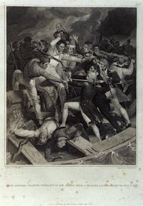 Rear Admiral Nelson's Conflict In His Barge — Richard Westall