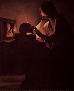 Die Reuende Magdalenen — Georges De La Tour, Baroque