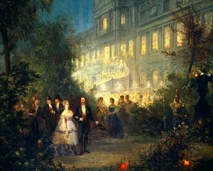 Night Festival At The Tuileries In Paris